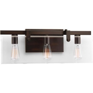PP300107020 Glayse 3 Bulb Bathroom Lighting - Antique Bronze PP300107020 Glayse 3 Bulb Bathroom Lighting - Antique Bronze