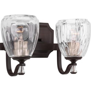 PP300117020 Anjoux 2 Bulb Bathroom Lighting - Antique Bronze PP300117020 Anjoux 2 Bulb Bathroom Lighting - Antique Bronze