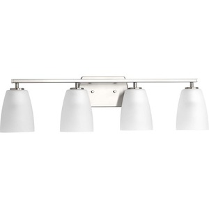 PP300134009 Leap 4 or More Bulb Bathroom Lighting - Brushed Nickel