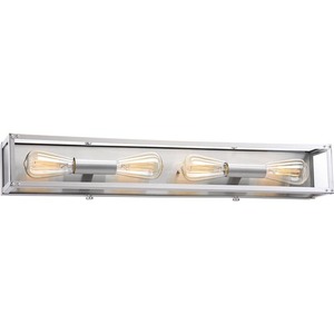 PP300136135 Union Square 4 or More Bulb Bathroom Lighting - Stainless Steel