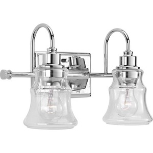 PP300138015 Litchfield 2 Bulb Bathroom Lighting - Polished Chrome