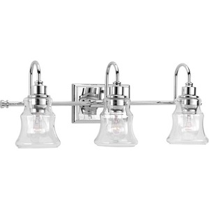 PP300139015 Litchfield 3 Bulb Bathroom Lighting - Polished Chrome