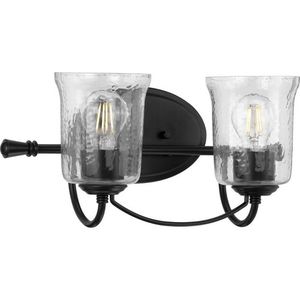 PP300254031 Bowman 2 Bulb Bathroom Lighting - Matte Black