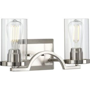 PP300257009 Lassiter 2 Bulb Bathroom Lighting - Brushed Nickel