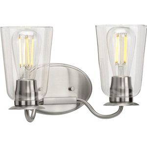 PP300262009 Durrell 2 Bulb Bathroom Lighting - Brushed Nickel