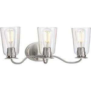 PP300263009 Durrell 3 Bulb Bathroom Lighting - Brushed Nickel