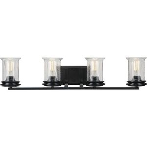 PP300275031 Winslett 4 or More Bulb Bathroom Lighting - Matte Black