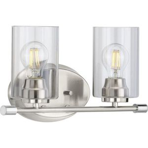 PP300277009 Riley 2 Bulb Bathroom Lighting - Brushed Nickel