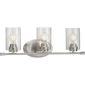 PP300278009 Riley 3 Bulb Bathroom Lighting - Brushed Nickel