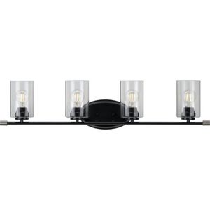 PP300279031 Riley 4 or More Bulb Bathroom Lighting - Matte Black