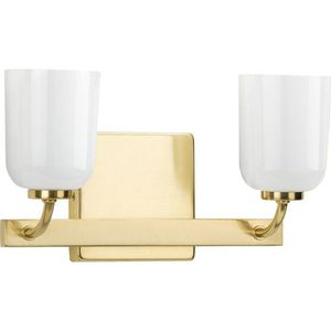 PP300281012 Moore 2 Bulb Bathroom Lighting - Satin Brass