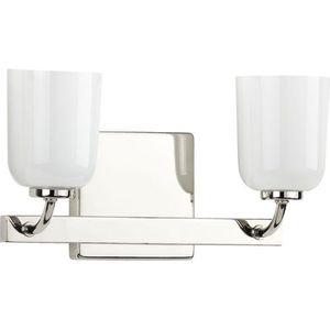 PP300281104 Moore 2 Bulb Bathroom Lighting - Polished Nickel