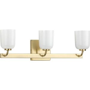 PP300282012 Moore 3 Bulb Bathroom Lighting - Satin Brass