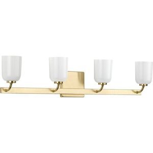 PP300283012 Moore 4 or More Bulb Bathroom Lighting - Satin Brass