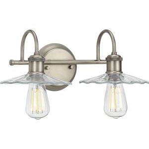 PP300287081 Fayette 2 Bulb Bathroom Lighting - Antique Nickel PP300287081 Fayette 2 Bulb Bathroom Lighting - Antique Nickel
