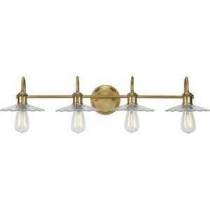 PP300289163 Fayette 4 or More Bulb Bathroom Lighting - Vintage Brass