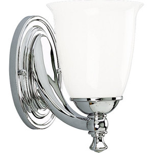 PP302715 Victorian 1 Bulb Wall Sconce - Chrome