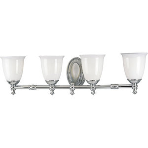 PP304115 Victorian 4 or More Bulb Bathroom Lighting - Chrome