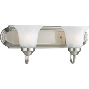 PP305209EBWB Builder Bath 2 Bulb Bathroom Lighting - Brushed Nickel