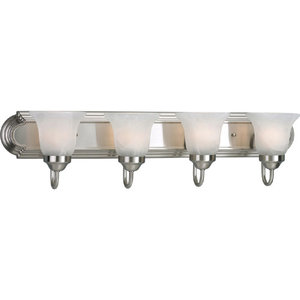 PP305409 Builder Bath 4 or More Bulb Bathroom Lighting - Brushed Nickel