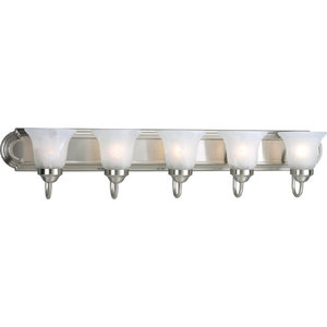 PP305509 Builder Bath 4 or More Bulb Bathroom Lighting - Brushed Nickel