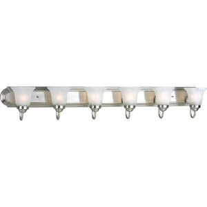 PP305609 Builder Bath 4 or More Bulb Bathroom Lighting - Brushed Nickel