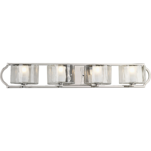 PP3078104WB Caress 4 or More Bulb Bathroom Lighting - Polished Nickel