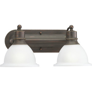 PP316220 Madison 2 Bulb Bathroom Lighting - Antique Bronze