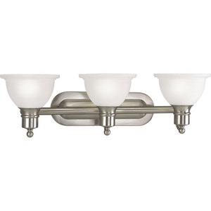 PP316309 Madison 3 Bulb Bathroom Lighting - Brushed Nickel