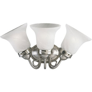 PP318809EBWB Bedford 3 Bulb Bathroom Lighting - Brushed Nickel