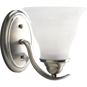 PP319009EBWB Trinity 1 Bulb Wall Sconce - Brushed Nickel