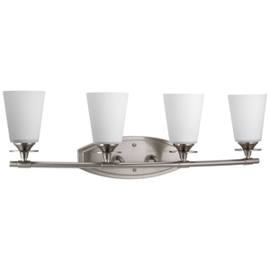 PP324909 Cantata 4 or More Bulb Bathroom Lighting - Brushed Nickel