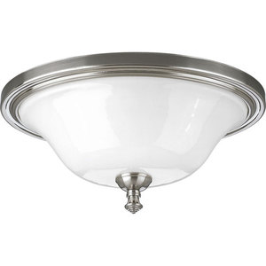 PP332609 Victorian Flush Mount Ceiling Light - Brushed Nickel