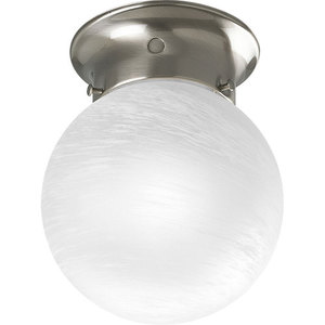 PP340109 Globe Flush Mount Ceiling Light - Brushed Nickel