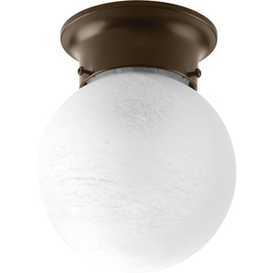 PP340120 Glass Globes Flush Mount Ceiling Light - Antique Bronze