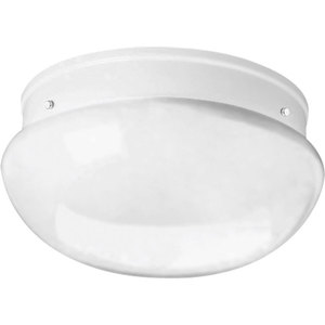 PP341230 10'' Fitter Flush Mount Ceiling Light - White PP341230 10'' Fitter Flush Mount Ceiling Light - White