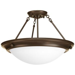 PP348420 Eclipse Semi Flush Mount Ceiling Light - Antique Bronze