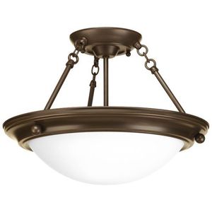 PP349220EB Eclipse Semi Flush Mount Ceiling Light - Antique Bronze