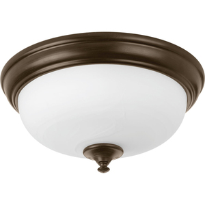 PP35000202030 LED Alabaster Flush Mount Ceiling Light - Antique Bronze