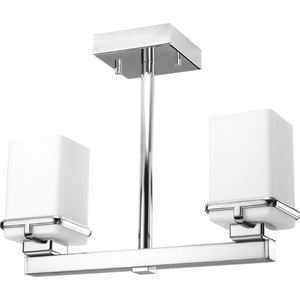 PP350021015 Metric Semi Flush Mount Ceiling Light - Polished Chrome