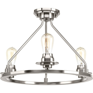 PP350036009 Debut Semi Flush Mount Ceiling Light - Brushed Nickel PP350036009 Debut Semi Flush Mount Ceiling Light - Brushed Nickel