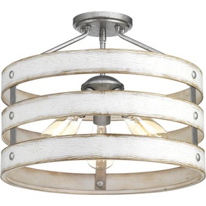 PP350049141 Gulliver Semi Flush Mount Ceiling Light - Galvanized Finish