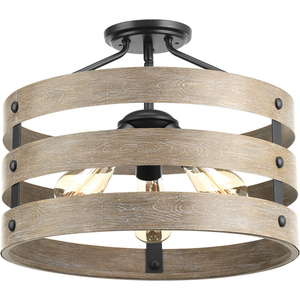 PP350049143 Gulliver Semi Flush Mount Ceiling Light - Graphite