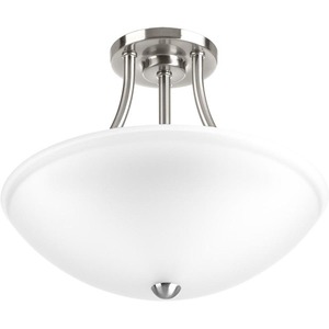 PP35008800930 Gather Semi Flush Mount Ceiling Light - Brushed Nickel