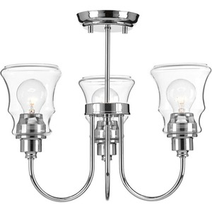 PP350093015 Litchfield Semi Flush Mount Ceiling Light - Polished Chrome