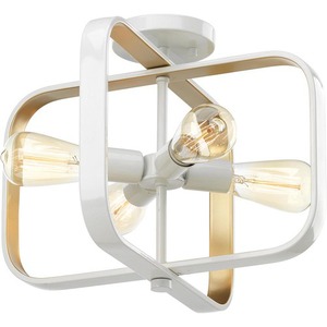 PP350108030 Centre Semi Flush Mount Ceiling Light - White PP350108030 Centre Semi Flush Mount Ceiling Light - White