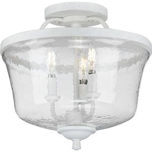 PP350148151 Bowman Semi Flush Mount Ceiling Light - Cottage White