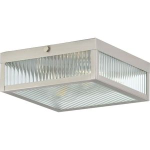 PP350152135 Dwyer Flush Mount Ceiling Light - Stainless Steel