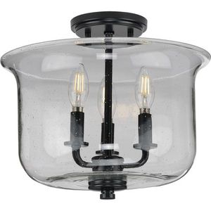 PP350153031 Winslett Semi Flush Mount Ceiling Light - Matte Black