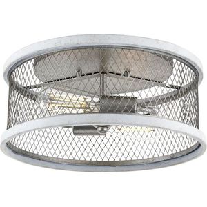 PP350154141 Austelle Flush Mount Ceiling Light - Galvanized Finish